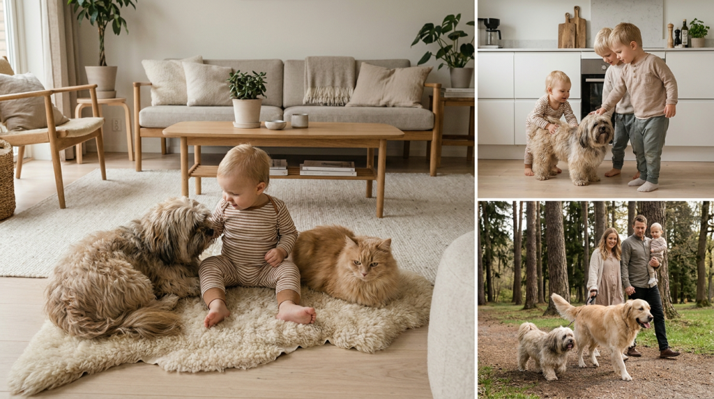 Lhasa Apso som familjemedlem: Att bo med barn och andra husdjur